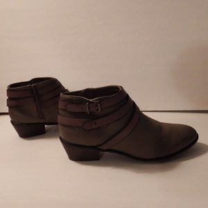 Taupe Booties with Straps JustFab 11